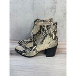 Steve Madden  Size 6 Jain Snakeskin‎ Print Ankle Booties Block Heel Pointed Toe Photo 5
