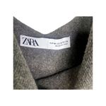 ZARA Wool V Neck Solid Cropped Tank Top Pullover Sleeveless Casual M Grey #2984 Photo 5