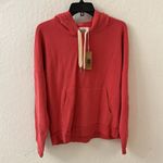 Outerknown  Red Second Spin Organic Cotton Lyocell Pull Over Lounge Hoodie S Photo 1