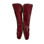 Cole Haan Red Patent Leather Ballet Flats Buckle Detail Shoes Nike Air Sole 7.5 Photo 3