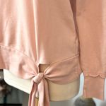 Abound  Pink Distressed Long Sleeve Sweatshirt Top Photo 5