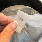 Coldwater Creek  | Light Sky Blue Linen Button Down Floral Embroidered Blouse M Photo 12