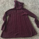 cupio  Women’s Burgandy Long Sleeve Turtleneck Pullover Sweater Sz Medium Photo 7