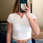 SheIn White Crop Top Photo 0