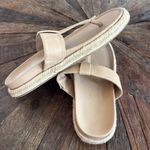 Joie  Nacho Faux Leather Tan BoHo Espadrille T-Shape Thong Sandal Photo 4