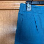 Athleta Playa Linen Bermuda HIgh Waist Shorts in Borealis Green Size 10 Photo 4