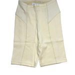 For Love & Lemons  Dani Ribbed Cream Ivory Bike Shorts New XS Photo 1