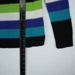 CHAPS by Ralph Lauren Sweater Womens M Raglan Stripe Ribbon Knitted Boat Neck Photo 6