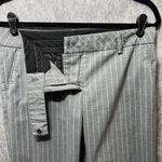 Be cool Y2K 90s Dress Pants Medium Gray Pinstripe Wide‎ Straight Leg Low Rise  Photo 4