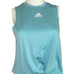 Nike Nwt Adidas women’s extra small baby blue front tie sleeveless workout tee Photo 1