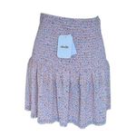 Elodie Womens Floral Smocked Elastic Waist Mini Skirt M Multicolor NWT Photo 10