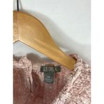 Falls Creek  Mock Neck Clip Dot Blouse Pink Size XL Photo 3