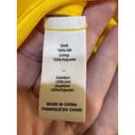 Cinq a Sept XS Pem Silk Flutter V Neck Blouse Top Yellow Twist Front Photo 5