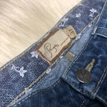 Paige silver lake distressed hem denim shorts sz 31 Photo 1