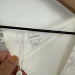 Lulus Loveliest Dream White Satin Jacquard Backless Mermaid Maxi Dress Size L Size L Photo 7