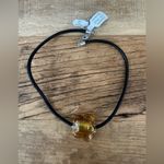 Free People NWT  Under the Sea Collar Brown Flower Cord Necklace Photo 6