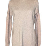 Halogen  tan cold shoulder sweater small‎ Photo 0