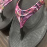 OOFOS OOlala Luxe Pink Black Womens Recovery Flip Flops Thong Sandals size W8 Photo 5