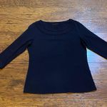 Coldwater Creek 3/4 sleeve navy top Photo 0