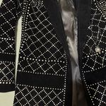 Diana Pinto Embellished Blazer Dress Black Photo 5