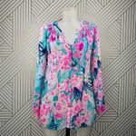 Lilly Pulitzer  Elsa Blouse Via Flora Print‎ Photo 3
