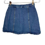 Urban Outfitters BDG Button Down Jean Skirt Denim Mini Skirt Small 24" Photo 2
