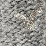 American Eagle Gray Solid Short Sleeve Sweater Wool Blend Round Neck Size Large Photo 4