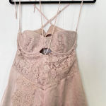 House Of CB  'Georgia' Crystal Satin and Lace Midi Dress cutout Size M NWOT‎ Photo 9