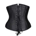 SHAPERX Black Longline Heavy Duty Corset Cincher Weight Loss Body Shaper Women M Size M Photo 2