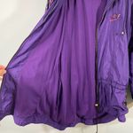 Nike Vtg 80's Women's Purple Graphics Full Zip Light Jacket Size M Photo 6