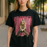 Britney Spears Women’s Black Graphic Tee Sz M Size M Photo 0