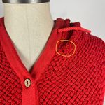 Free People  Ainsley Sweater Mini Dress in Red Photo 4