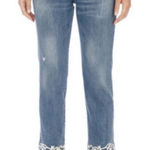 Lucky Brand  Sweet Crop Vine Embroidery Hem Denim Jeans Photo 0
