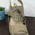 Cole Haan  Air Heath Wedge Lace Up Slingback Leather Textile Open Toe Sandal 6B Photo 7