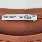 ZARA Matisse dress M balloon sleeve impressionist all over print women brown Photo 4