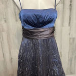 Jump Apparel Blue & Silver Glitter Fit & Flare Dress – Size 11/12 Black Photo 0