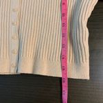 Abercrombie & Fitch Abercrombie Fitch Ribbed Square Neck Crop Cardigan Beige Button Up Womens Medium Photo 12