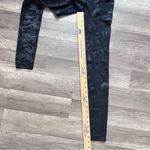 Spanx Faux Leather Camo Leggings Matte Black Size M Photo 5