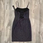 Allegra K NWT  Black Pink/Blue Iridescent Glitter Sleeveless Party Dress Size S Photo 6