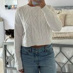 Hollister  Cable Knit Sweater White Photo 2