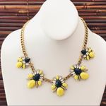 J.Crew Yellow Blue & Rhinestone Necklace Photo 2