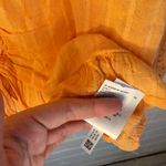 American Eagle NWT  Orange Tie Front Crochet Lace Boho Crop Top Large Romantic 70 Photo 8