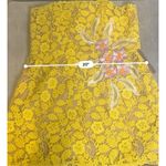 Anthropologie Helsi Elena Strapless 3D Floral Structured Lace Mini Dress XL Photo 9