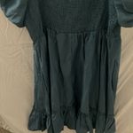 Umgee : Denim Blue Peasant style dress with ruffles & puff sleeves- Large Photo 12