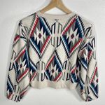 Ariat  Chimayo Cropped Sweatshirt Screen Print Graphic Crew Neck Women Large Photo 2