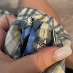 boutique plaid skirt Blue Photo 2