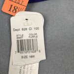 Vintage Karis Korner Blazer Womens 18W Purple Short Sleeve V Neck Button up Top Photo 7