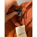 Forever 21 Auburn Woven Spaghetti Strap Tie Mini Dress Size Medium NWT Photo 4