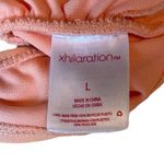 Light Orange Peach Pastel Floral Design Bikini Top Women’s Size Large Swimwear!! Photo 1