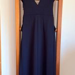 ZARA WB Navy Blue Strappy Sleeveless Cropped Jumpsuit Cut Outs Medium Photo 3